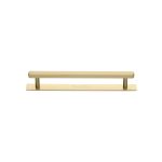 Heritage Brass - Hexagonal Cabinet Pull Handle with Plate