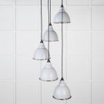 Smooth Nickel Brindley Cluster Pendant in Birch