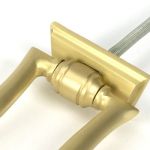 Satin Brass Slimline Art Deco Door Knocker