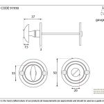 From The Anvil Round Bathroom Thumbturn