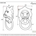 Anvil Lion Head Door Knocker