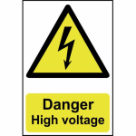 Danger High voltage' Sign - PVC - 200 x 300mm