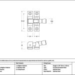 Mushroom Brighton Fastener - Narrow (Square)