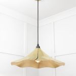 Smooth Brass Flora Pendant
