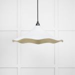 Smooth Brass Flora Pendant in Flock