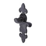 Tudor - Fleur de Lys Door Handle on Plate