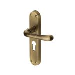 Heritage Brass - Luna Door Handle on Plate
