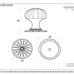 From The Anvil Flower Cabinet Knob