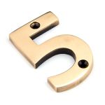 From The Anvil Polished Brass Numeral
