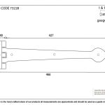 Smooth Cast T Hinge (pair)