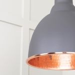 Hammered Copper Brindley Cluster Pendant in Bluff
