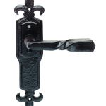 Barley Twist Lever on Gothic Backplate