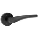 Nero Black Door Handles On Rose