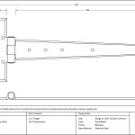 From The Anvil Penny End T Hinge (pair)