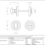 Anvil Round Thumbturn Set (Art Deco)