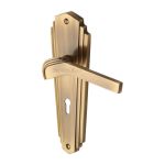 Heritage Brass - Waldorf Door Handle on Plate