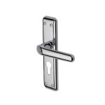 Heritage Brass - Deco Door Handle on Plate
