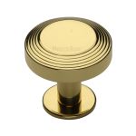 Heritage Brass - Ridge Cabinet Knob with Rose