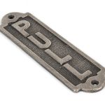 Antique Pewter Pull Sign