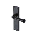 M.Marcus - Black Iron Ashfield Door Handle on Plate