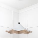Smooth Nickel Flora Pendant in Birch