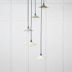 Smooth Brass Flora Cluster Pendant in Teasel