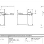 From The Anvil Reeded Lever on Backplate Set