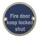 Stainless Steel Fire Door Keep Locked Shut