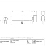 Anvil 5pin Euro Cylinder/Thumbturn