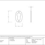 From The Anvil Oval Euro Profile Escutcheon
