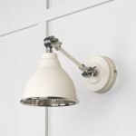 Hammered Nickel Brindley Wall Light in Teasel