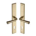 Heritage Brass - Colonial LH Door Handle on Plate
