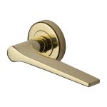 Heritage Brass - Gio Door Handle on Round Rose