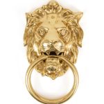 Anvil Lion Head Door Knocker