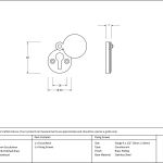 From The Anvil 30mm Round Escutcheon