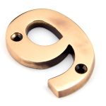 From The Anvil Polished Brass Numeral