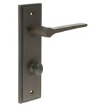 Burlington Knightsbridge Door Handles On Back Plate with Turn & Release