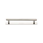 Heritage Brass - Hexagonal Cabinet Pull Handle with Plate