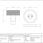 Anvil Brompton Mortice/Rim Knob Set (Plain)