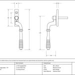 From The Anvil Reeded Espagnolette