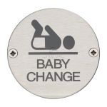 Steel Line - Baby Change Symbol Sign