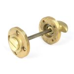 Satin Brass Round Thumbturn Set (Square)