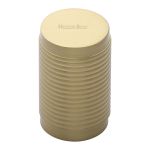 Heritage Brass - Cylindric Ribbed Cabinet Knob