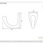 Anvil Celtic Single Robe Hook