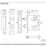 PVD 3" Euro Profile Sash Lock