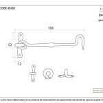 Anvil Forged Cabin Hook