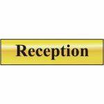 Reception' Sign - POL - 200 x 50mm