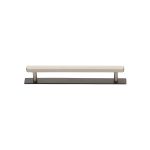 Heritage Brass - Hexagonal Cabinet Pull Handle with Plate