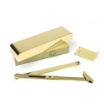 Polished Brass Size 2-5 Door Closer & Cover