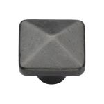 M.Marcus - Rustic Bronze Square Pyramid Cabinet Knob